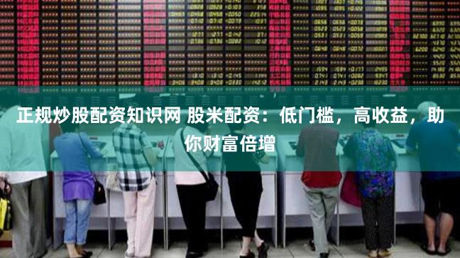 正規炒股配資知識網 股米配資：低門檻，高收益，助你財富倍增